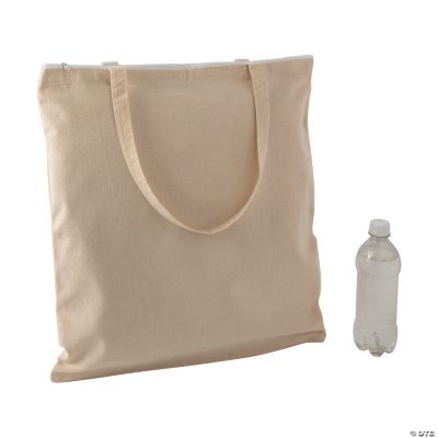 fabric tote bag with zip